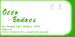 otto bodocs business card